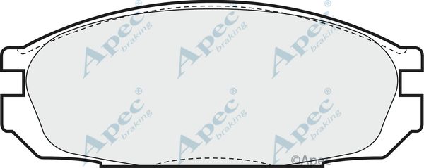 APEC BRAKING Комплект тормозных колодок, дисковый тормоз PAD616